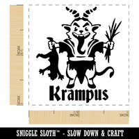 Little Krampus Christmas Monster Taking Child Demon Devil Self-Inking Rubber Stamp Ink Stamper