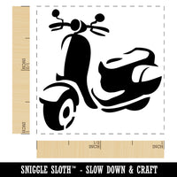 Moped Motor Scooter Motorcycle Vehicle Self-Inking Rubber Stamp Ink Stamper