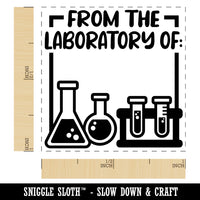 From the Laboratory of Science Scientist Chemistry Self-Inking Rubber Stamp Ink Stamper