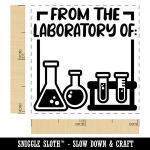 From the Laboratory of Science Scientist Chemistry Self-Inking Rubber Stamp Ink Stamper