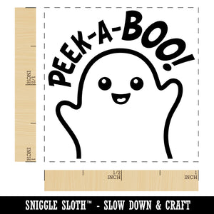 Halloween Peek A Boo Peeking Ghost Self-Inking Rubber Stamp Ink Stamper