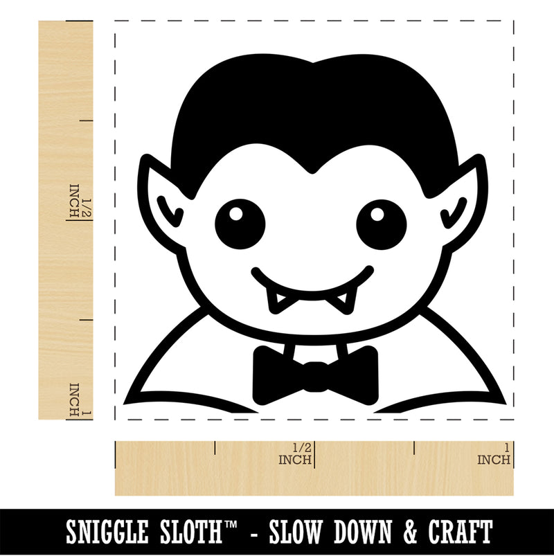 Peeking Dracula Halloween Self-Inking Rubber Stamp Ink Stamper