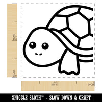 Peeking Turtle Self-Inking Rubber Stamp Ink Stamper