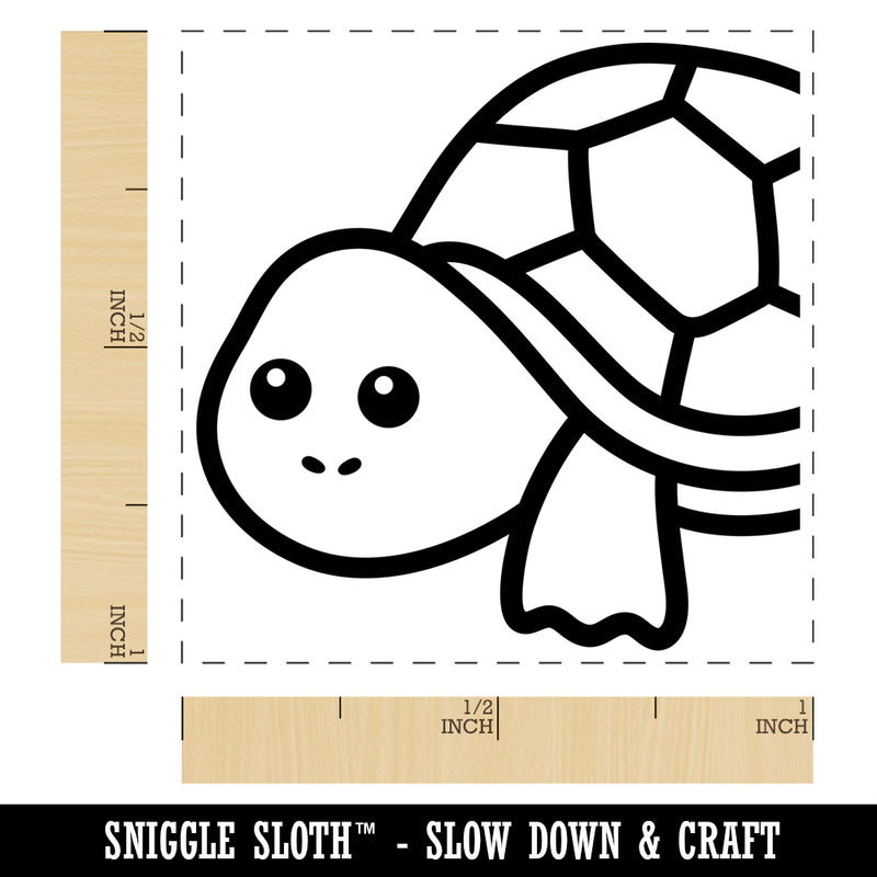 Peeking Turtle Self-Inking Rubber Stamp Ink Stamper