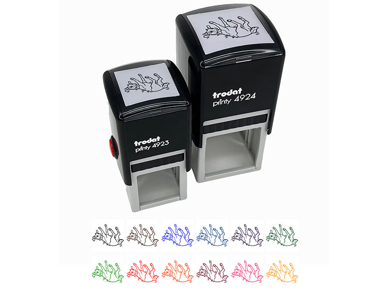 Fainting Goat Self-Inking Rubber Stamp Ink Stamper