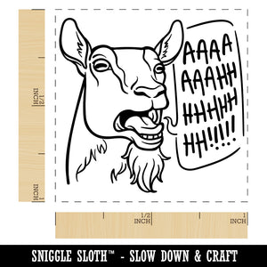 Screaming Goat Self-Inking Rubber Stamp Ink Stamper