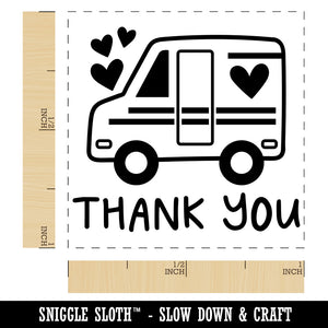 Thank You Mail Shipping Delivery Truck Self-Inking Rubber Stamp Ink Stamper