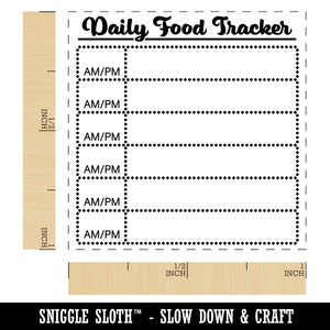 Daily Food Meal Tracker Self-Inking Rubber Stamp Ink Stamper