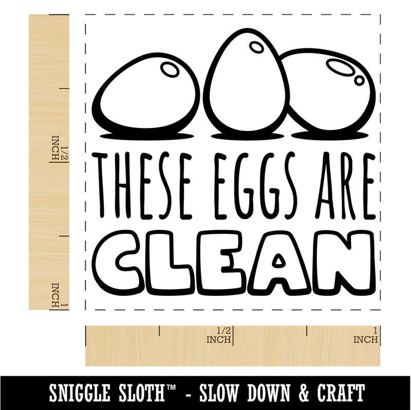 These Eggs are Clean Washed Chicken Duck Goose Quail Carton Self-Inking Rubber Stamp Ink Stamper