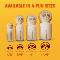 Silly Monkey Round Head Ape Chimpanzee Rubber Stamp for Stamping Crafting Planners