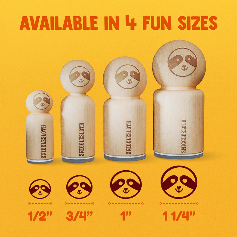 Silly Monkey Round Head Ape Chimpanzee Rubber Stamp for Stamping Crafting Planners