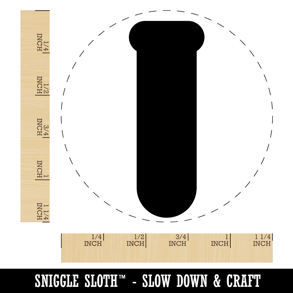 Science Glassware Test Tube Solid Rubber Stamp for Stamping Crafting Planners