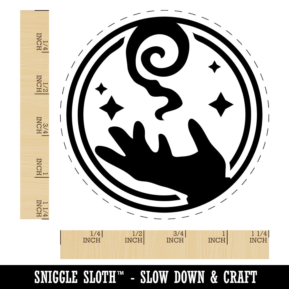 Mage Wizard Magic Spell Rubber Stamp for Stamping Crafting Planners