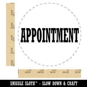 Appointment Bold Font Rubber Stamp for Stamping Crafting Planners