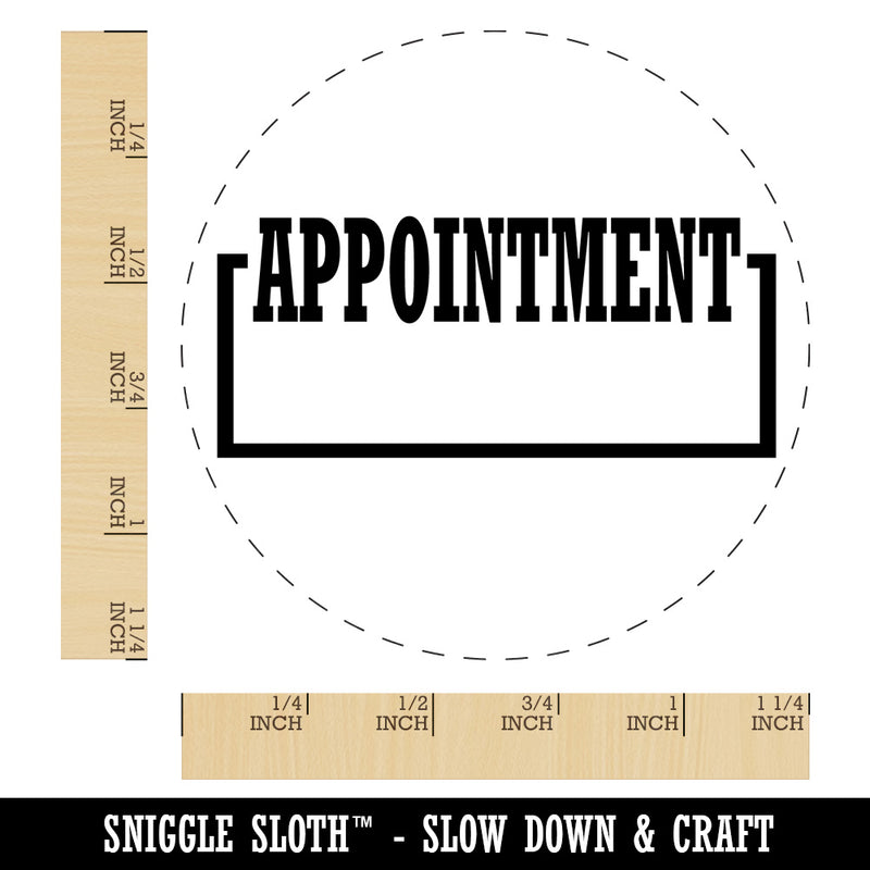 Appointment Fill-In Rubber Stamp for Stamping Crafting Planners