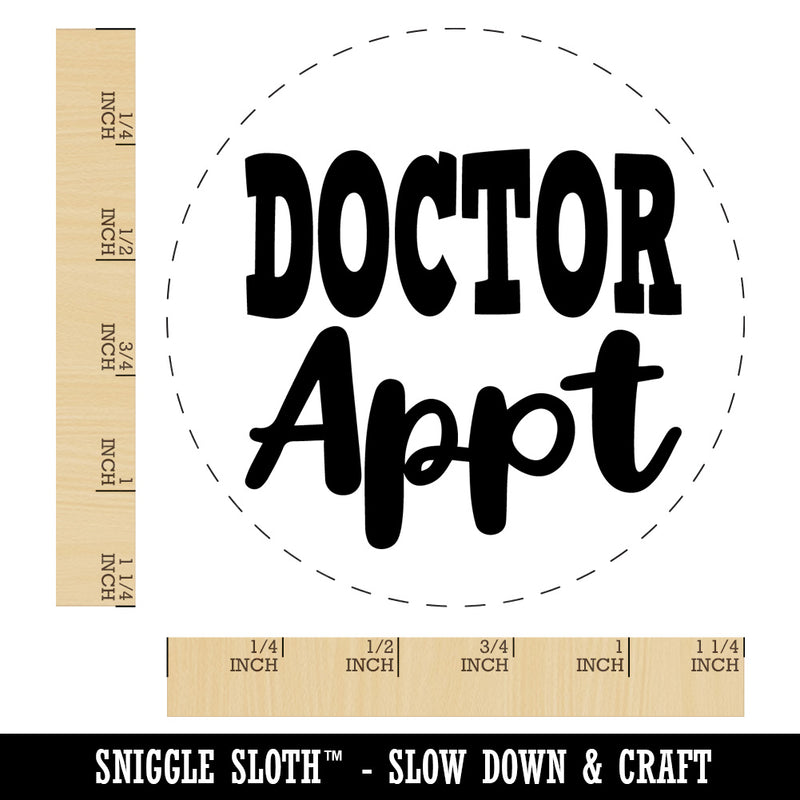 Doctor Appointment Rubber Stamp for Stamping Crafting Planners