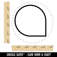 Drop Icon Outline Rubber Stamp for Stamping Crafting Planners