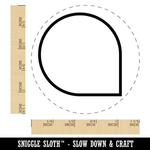 Drop Icon Outline Rubber Stamp for Stamping Crafting Planners