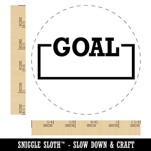 Goal Fill-In Rubber Stamp for Stamping Crafting Planners