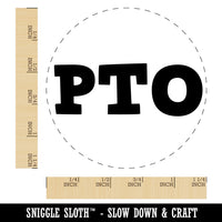 PTO Paid Time Day Off Rubber Stamp for Stamping Crafting Planners