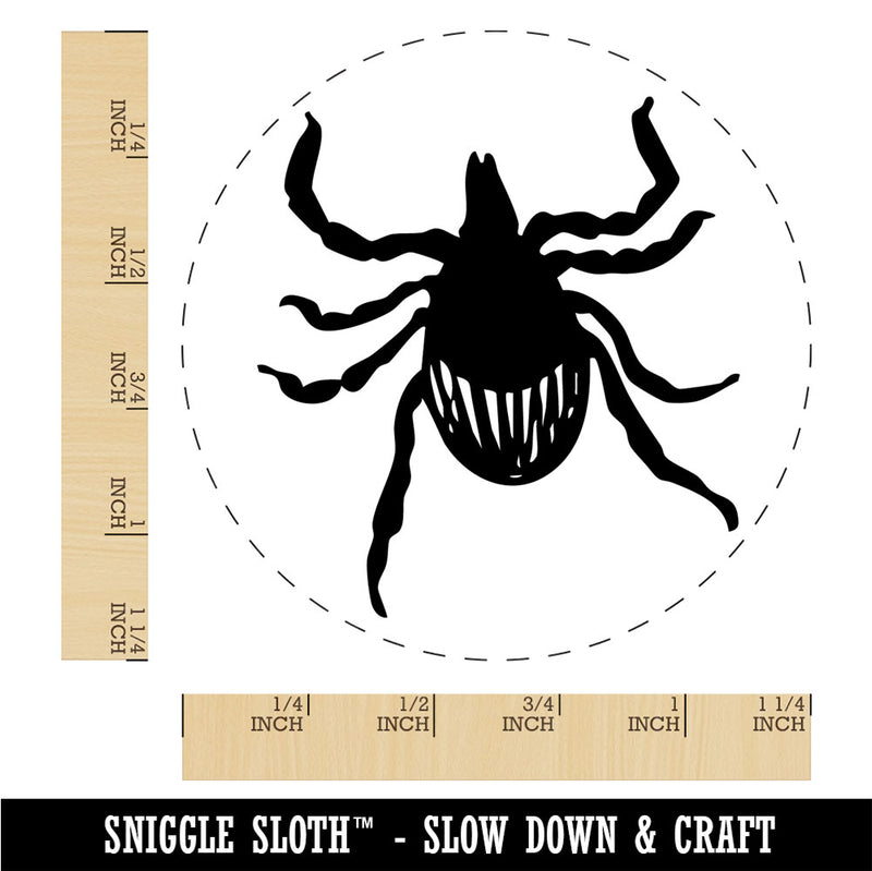 Deer Tick Bug Parasite Arachnid Rubber Stamp for Stamping Crafting Planners