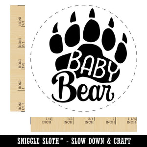 Baby Bear Child Paw Family Rubber Stamp for Stamping Crafting Planners