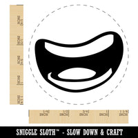 Cartoon Smile Mouth Wide Open Teeth Rubber Stamp for Stamping Crafting Planners