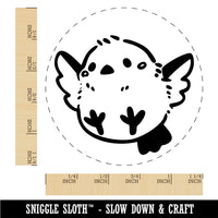 Chubby Chibi Flying Bird Cartoon Rubber Stamp for Stamping Crafting Planners