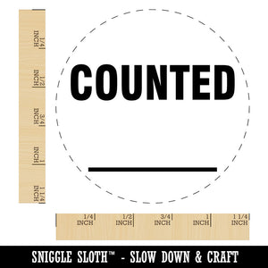 Counted Fill Inventory Management Manufacturing Label Rubber Stamp for Stamping