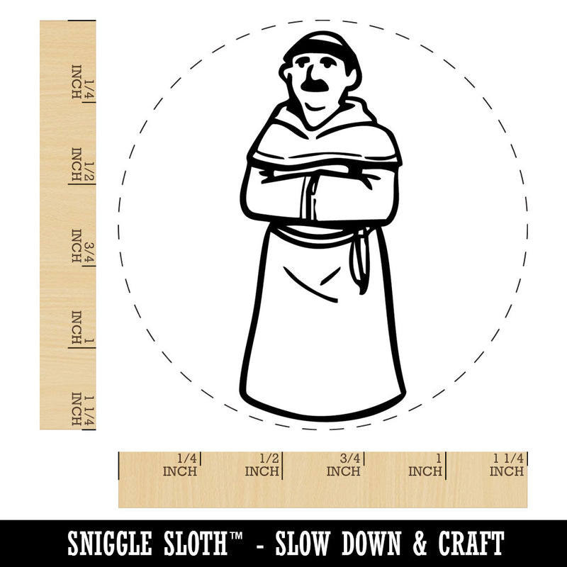 Friar Brother Medieval Monk Church Christian Monestary Rubber Stamp for Stamping
