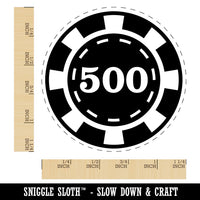 Poker Chip Blackjack Card Games Deck Texas Holdem Rubber Stamp for Stamping