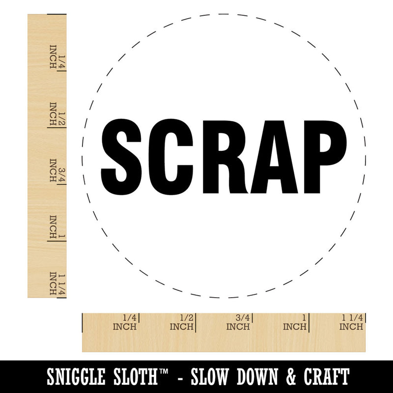Scrap Production Inventory Management Manufacturing Label Rubber Stamp