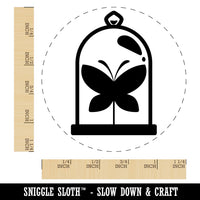 Taxidery Butterfly In Glass Case Rubber Stamp for Stamping Crafting Planners
