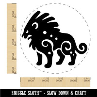 Tribal African Lion Big Cat King Rubber Stamp for Stamping Crafting Planners
