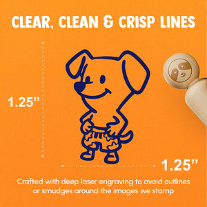 Cartoon Dog Summer Swimsuit Trunks Shorts Rubber Stamp for Stamping Crafting Planners