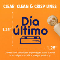 Dia Ultimo Spanish Last Day School Teacher Stamp Rubber Stamp for Stamping Crafting Planners