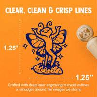 Fabulous Butterfly Emerging From Chrysalis Rubber Stamp for Stamping Crafting Planners