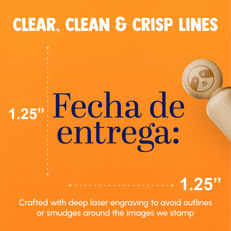 Fecha de Entrega Due Date Class School Homework Rubber Stamp for Stamping Crafting Planners