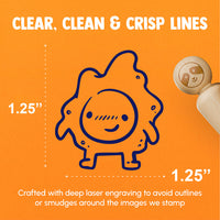 Fried Egg Kawaii Cute Sunny Side Up Rubber Stamp for Stamping Crafting Planners