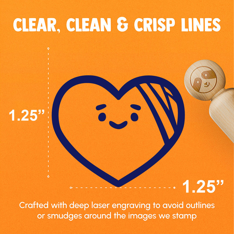 Hurt Heart Bandage Recover Relationship Rubber Stamp for Stamping Crafting Planners