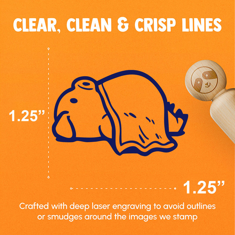 Laying Pig in a Blanket Port Funny Pork Rubber Stamp for Stamping Crafting Planners