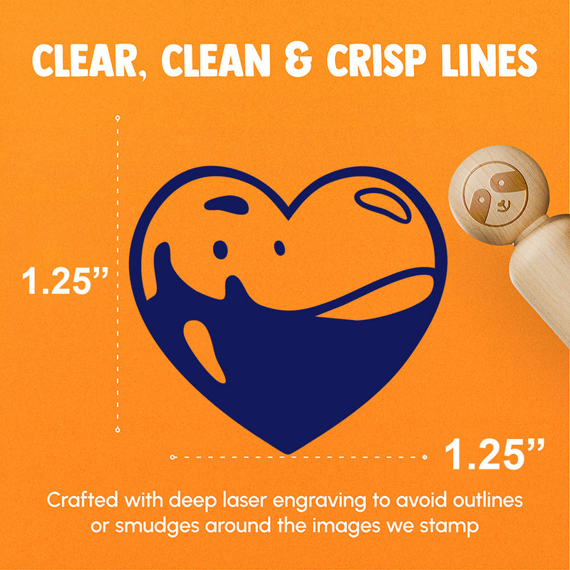 Liquid Filled Heart Blood Health Life Rubber Stamp for Stamping Crafting Planners