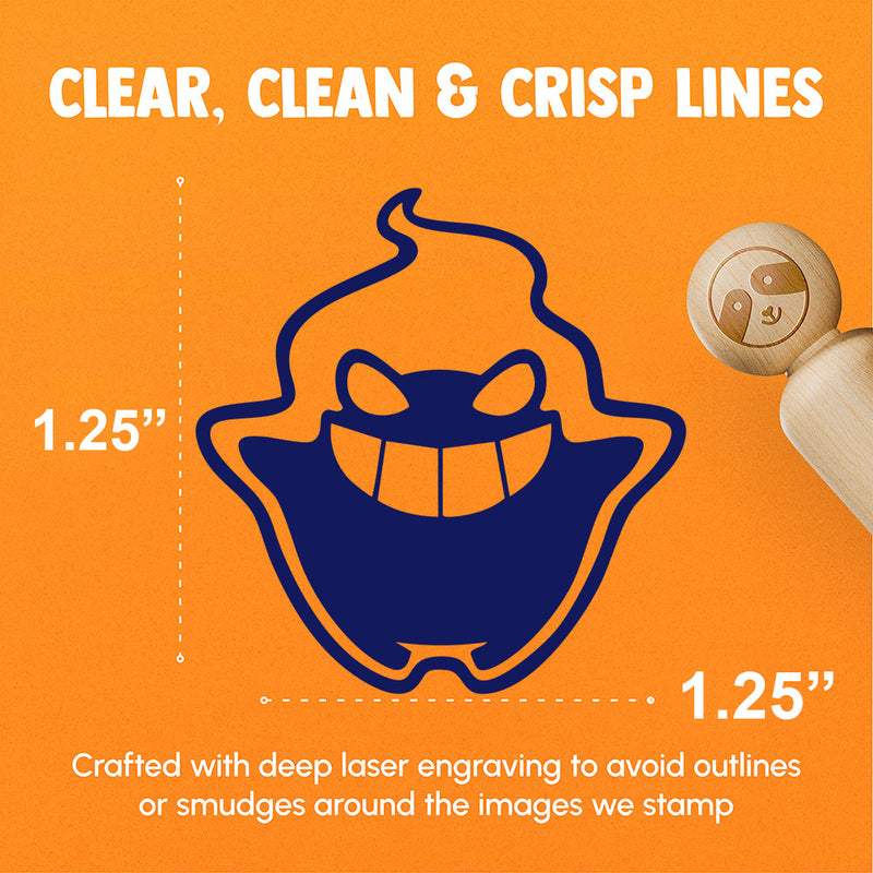 Mischievous Ghost Spirit Phantasm Sprite Rubber Stamp for Stamping Crafting Planners