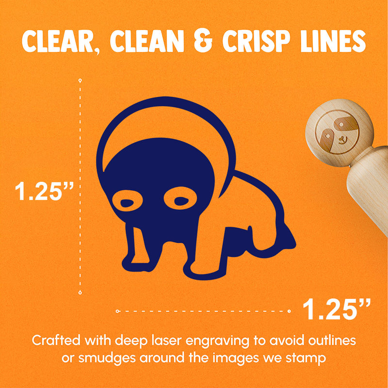 OTL Emote Despair Frustration Defeat Overwhelmed Rubber Stamp for Stamping Crafting Planners