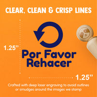 Por Favor Rehacer Please Redo Spanish Teacher Stamp Rubber Stamp for Stamping Crafting Planners