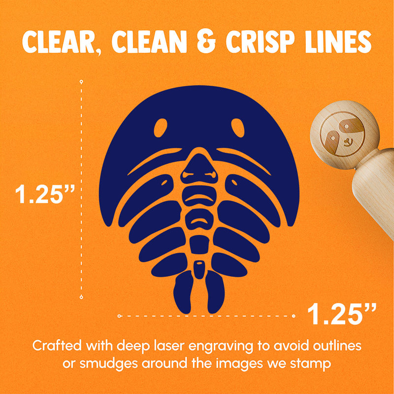 Trilobite Fossil Bones Dinosaur Rubber Stamp for Stamping Crafting Planners