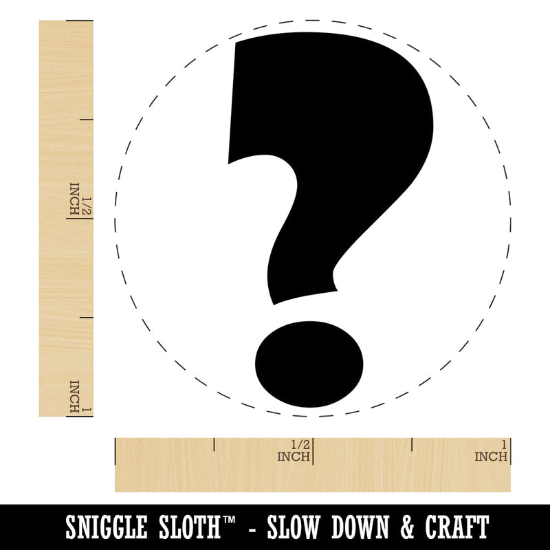 Question Mark Bold Rubber Stamp for Stamping Crafting Planners ...