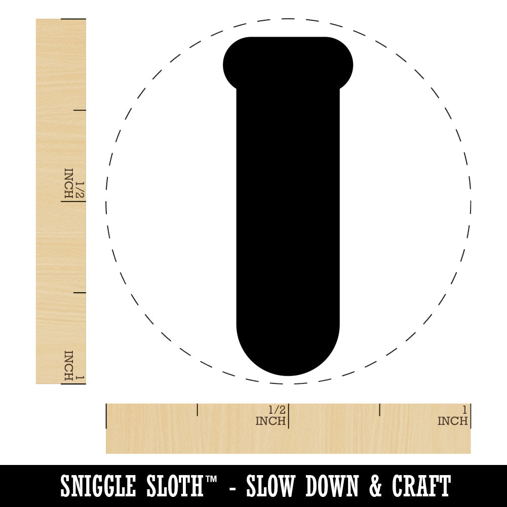 Science Glassware Test Tube Solid Rubber Stamp for Stamping Crafting Planners