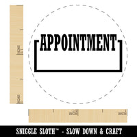 Appointment Fill-In Rubber Stamp for Stamping Crafting Planners