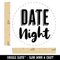 Date Night Fun Font Rubber Stamp for Stamping Crafting Planners